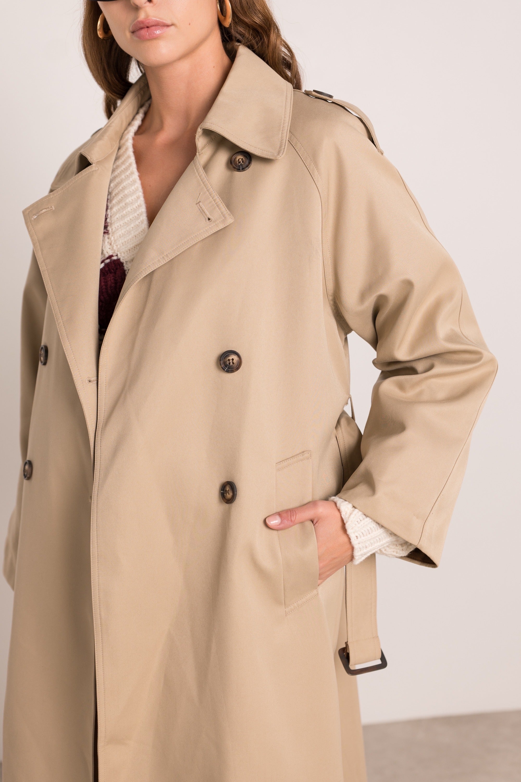 Veste trench long