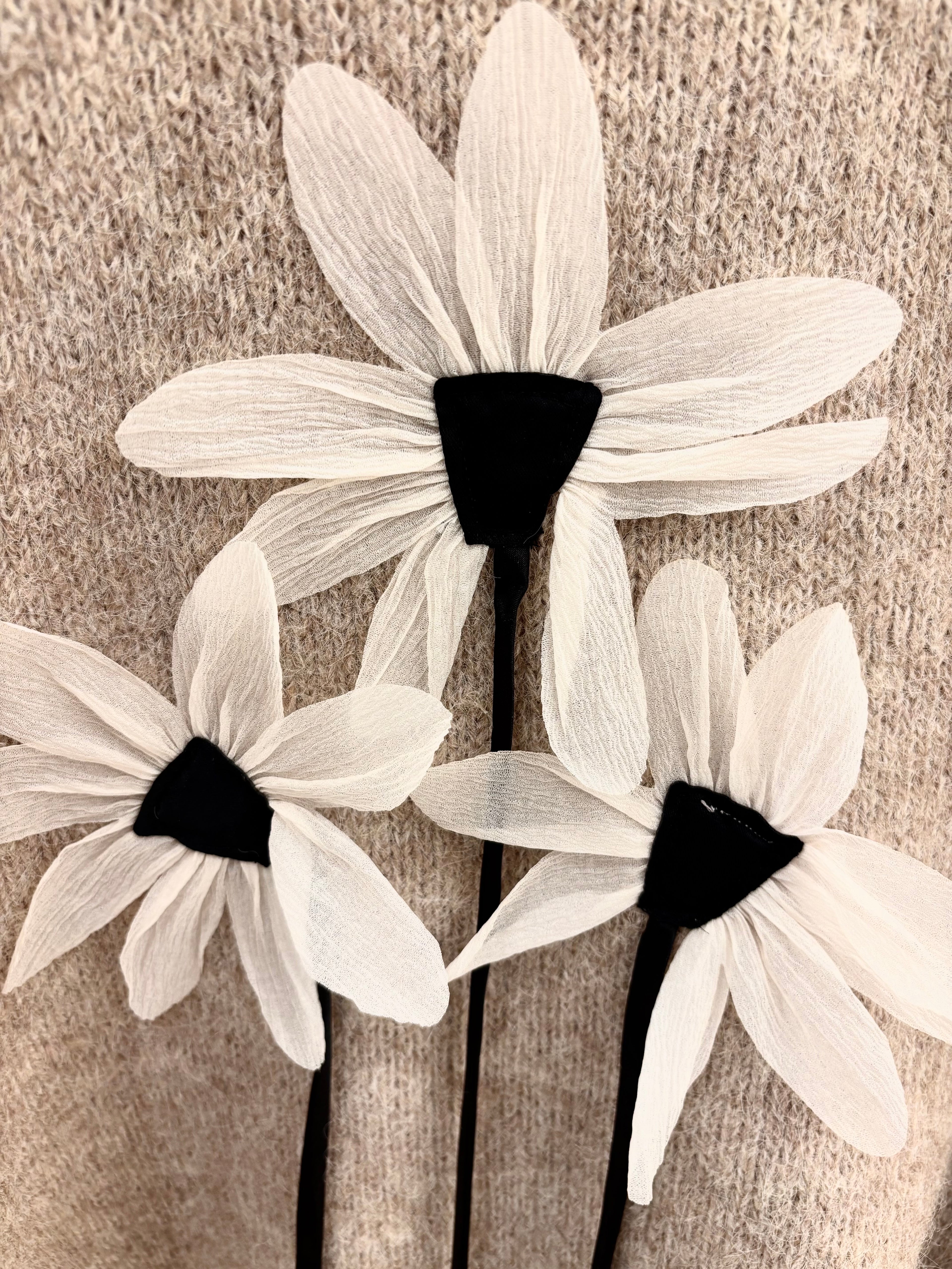 Pull à motif fleuri